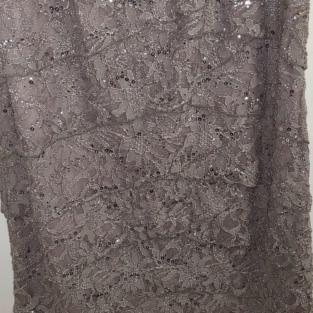 roz & ali lace and sequin dress cocktail dress. - Picture 3 of 4